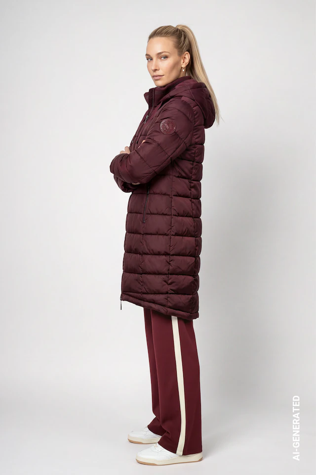 Monari Steppmantel »Mantel Stepp« Regular fit mit Stehkragen und Kapuze
