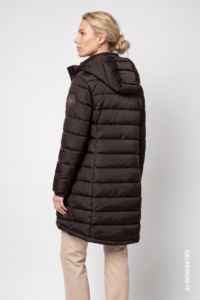 Monari Steppmantel »Mantel Stepp« Regular fit mit Stehkragen und Kapuze