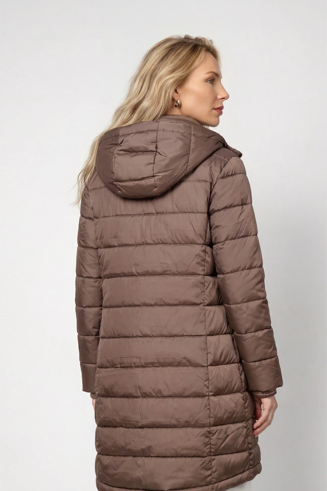 Monari Steppmantel »Mantel Stepp« Regular fit mit Stehkragen und Kapuze