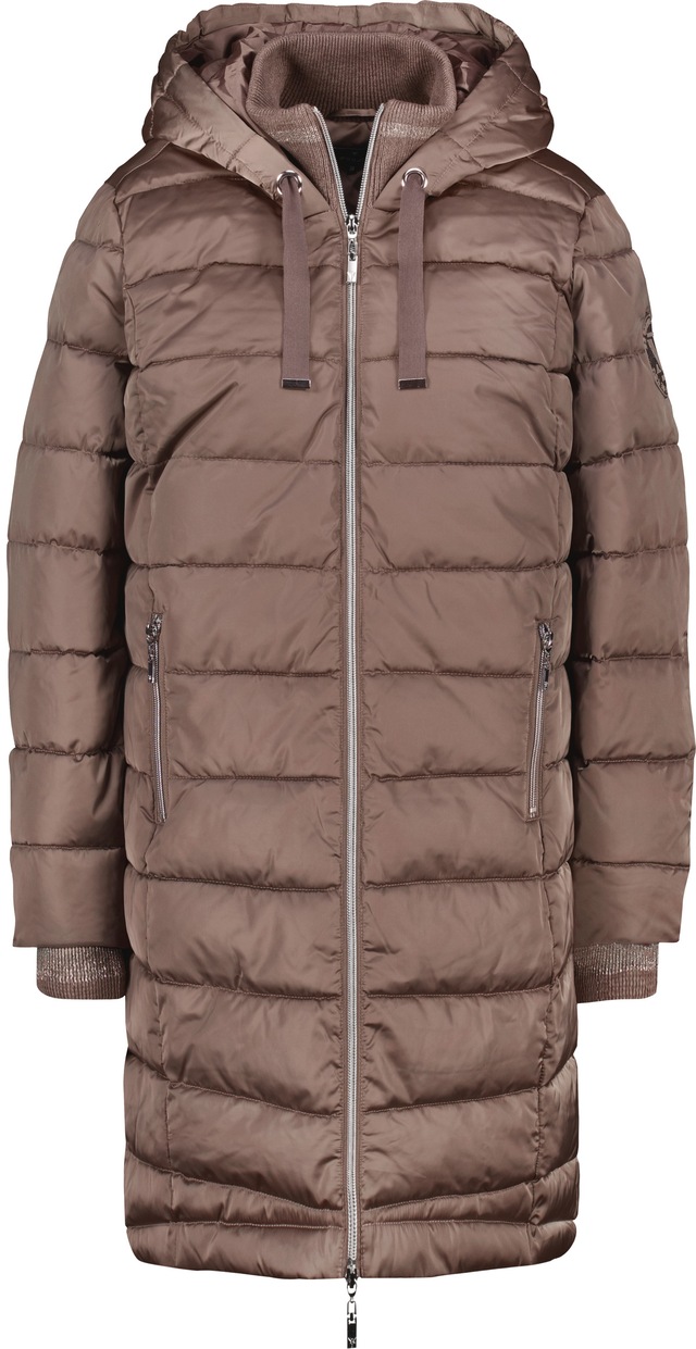 Monari Steppmantel »Mantel Stepp« Regular fit mit Stehkragen und Kapuze