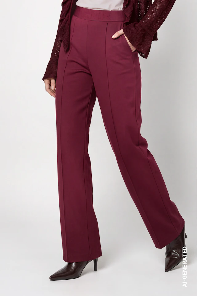 Monari Schlupfhose »Hose Bella Basic Regular« Regular fit mit elastischem Bund