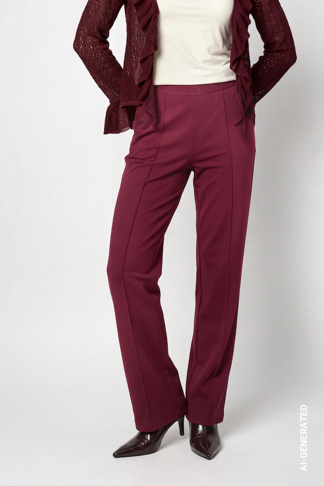Monari Schlupfhose »Hose Bella Basic Regular« Regular fit mit elastischem Bund