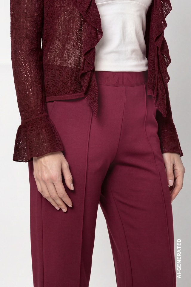 Monari Schlupfhose »Hose Bella Basic Regular« Regular fit mit elastischem Bund