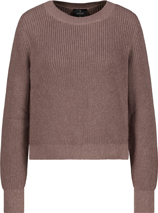 Monari Rundhalspullover »Pullover Basic Lurex« Regular fit mit Rundhalsausschnitt