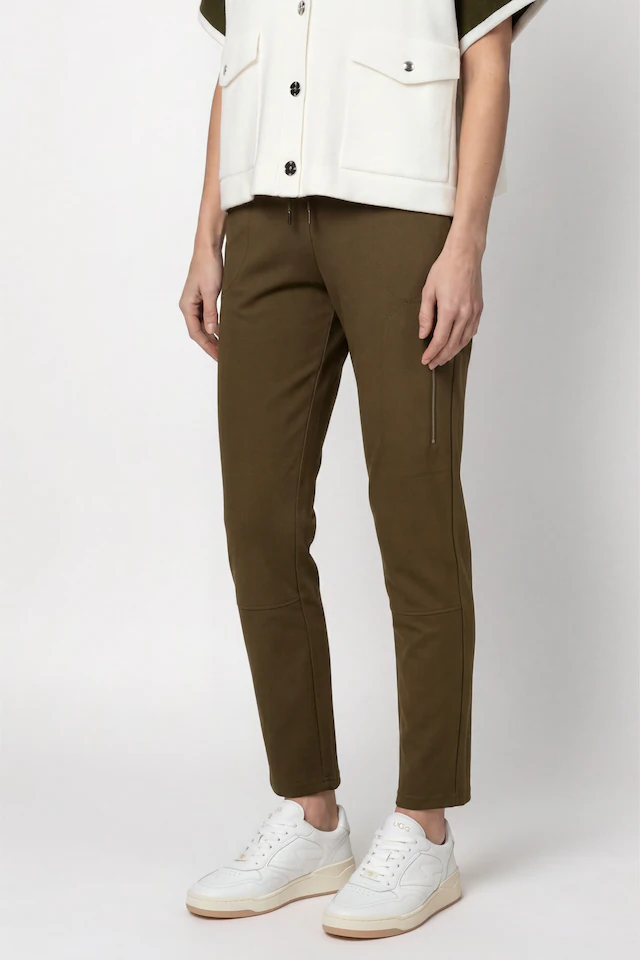 Monari Jogger Pants »Hose Basic Rippe 72cm« Regular fit mit Taschen
