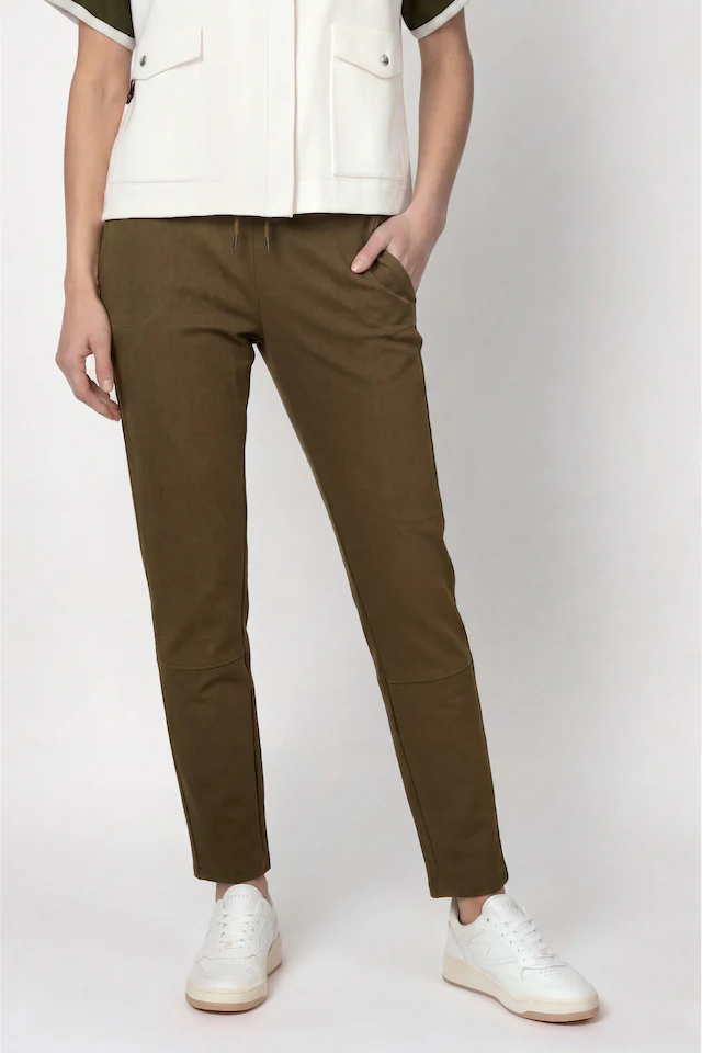 Monari Jogger Pants »Hose Basic Rippe 72cm« Regular fit mit Taschen