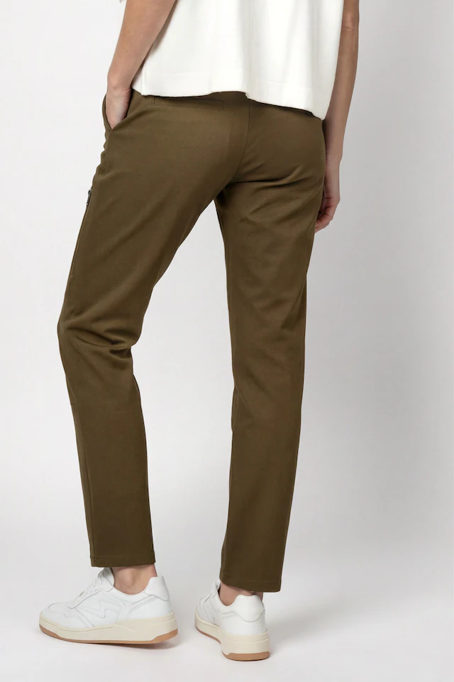 Monari Jogger Pants »Hose Basic Rippe 72cm« Regular fit mit Taschen