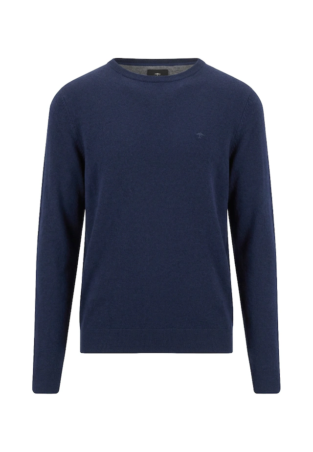 FYNCH-HATTON Strickpullover mit hochwertigem Kaschmiranteil, Rundhals, Casual Fit