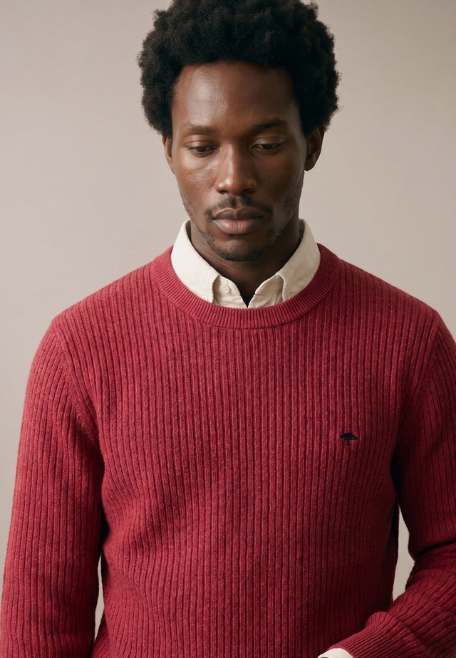 FYNCH-HATTON Strickpullover mit Logo-Stickerei