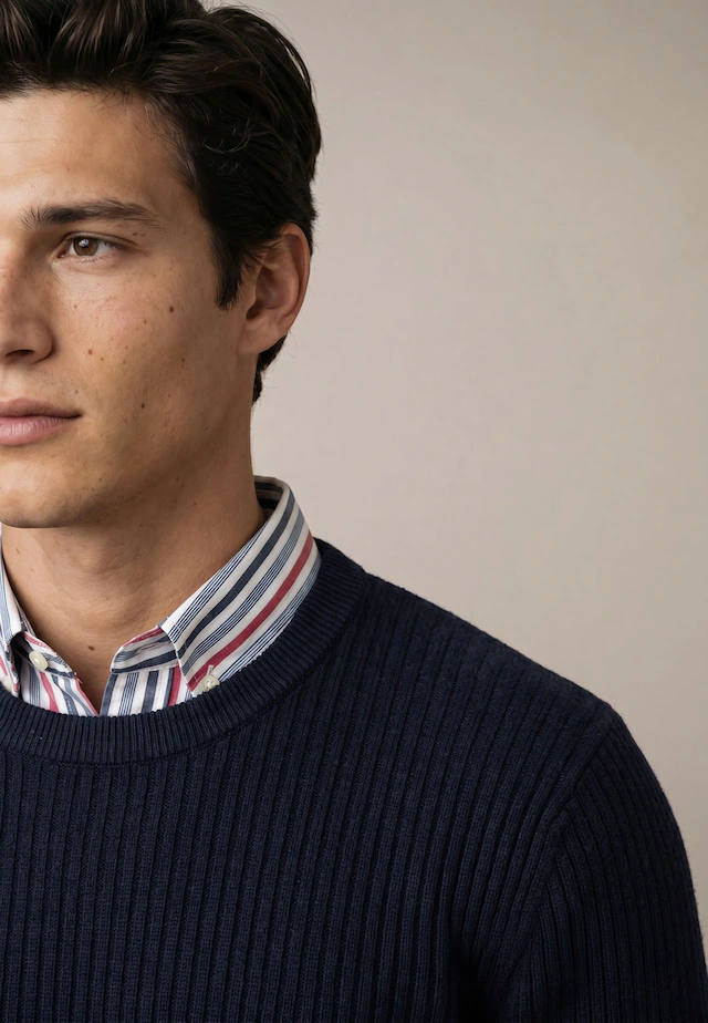 FYNCH-HATTON Strickpullover mit Logo-Stickerei