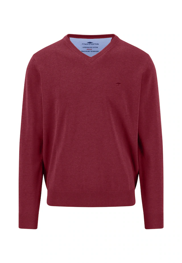 FYNCH-HATTON Strickpullover mit V-Ausschnitt