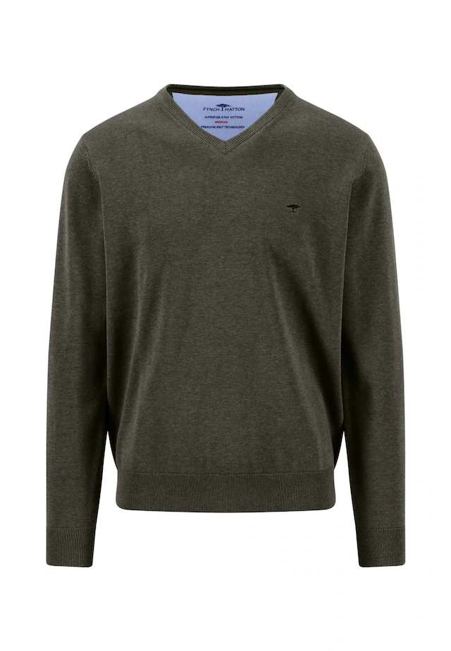 FYNCH-HATTON Strickpullover mit V-Ausschnitt