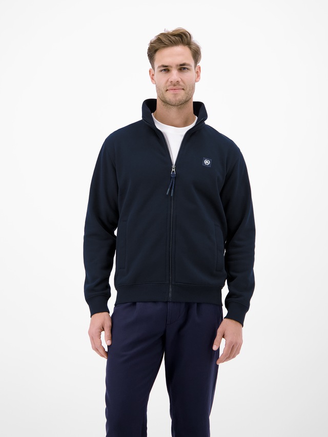 LERROS Sweatjacke »Sweatjacke aus atmungsaktivem Baumwollmischgewebe«