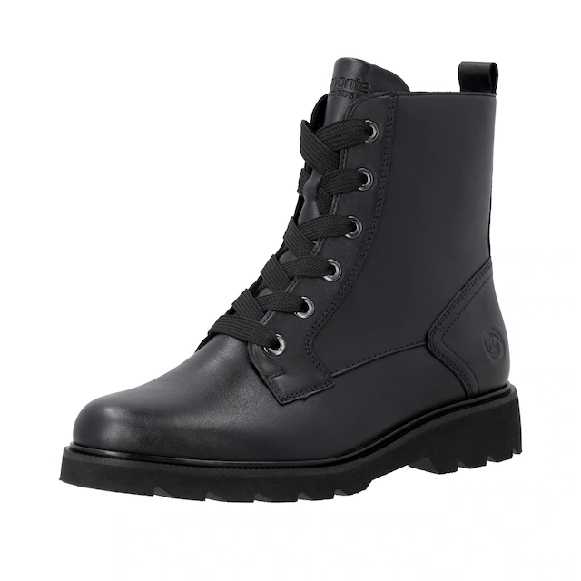 Remonte Schnürboots Schnürstiefelette, Profilsohle, Blockabsatz