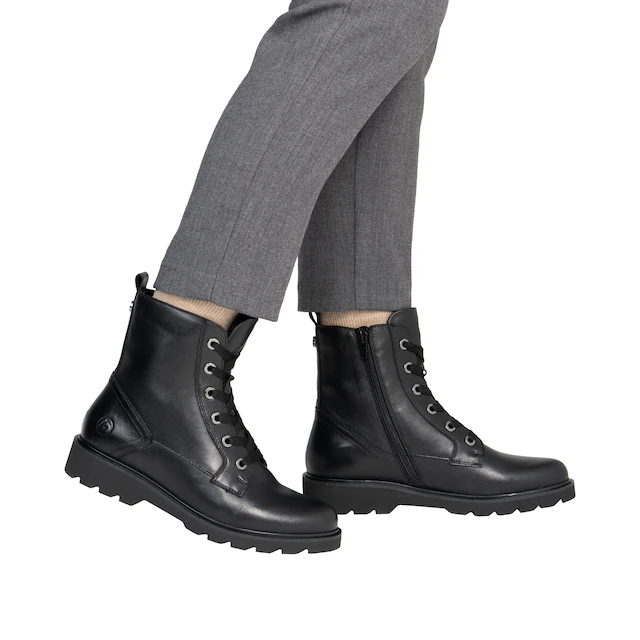 Remonte Schnürboots Schnürstiefelette, Profilsohle, Blockabsatz