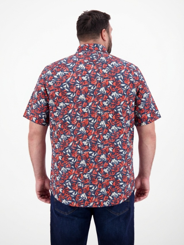 LERROS Kurzarmhemd »1/2 Hemd floral bedruckt, grosse Größen«