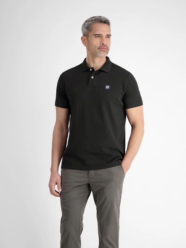 LERROS Poloshirt »Poloshirt mit Waffelstruktur aus 100 % Baumwolle«