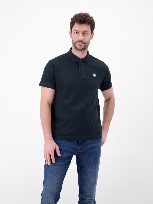 LERROS Poloshirt »Poloshirt mit Waffelstruktur aus 100 % Baumwolle«