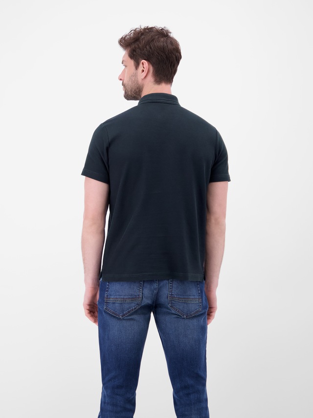 LERROS Poloshirt »Poloshirt mit Waffelstruktur aus 100 % Baumwolle«