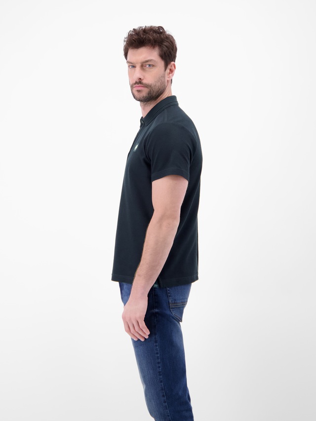 LERROS Poloshirt »Poloshirt mit Waffelstruktur aus 100 % Baumwolle«