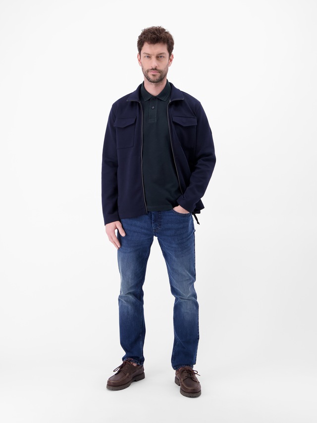 LERROS Poloshirt »Poloshirt mit Waffelstruktur aus 100 % Baumwolle«