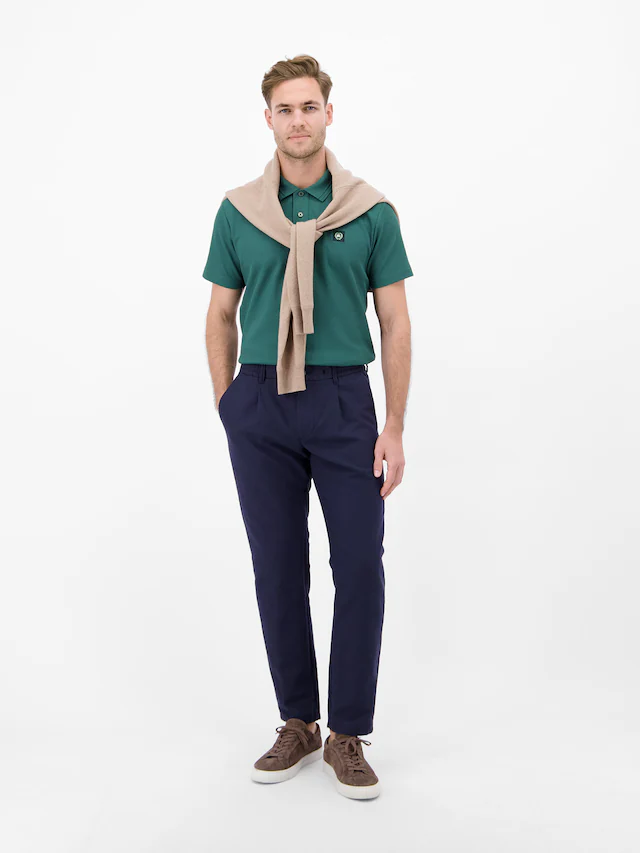 LERROS Poloshirt »Poloshirt mit Waffelstruktur aus 100 % Baumwolle«