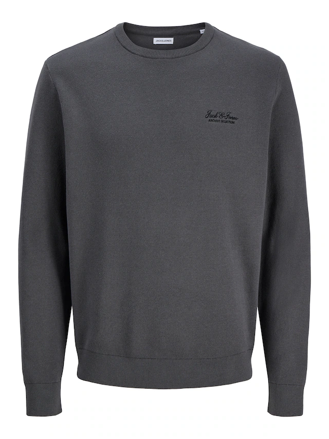 Jack & Jones Rundhalspullover »JJEARCHIVE KNIT CREW NECK« Baumwolle, regular fit
