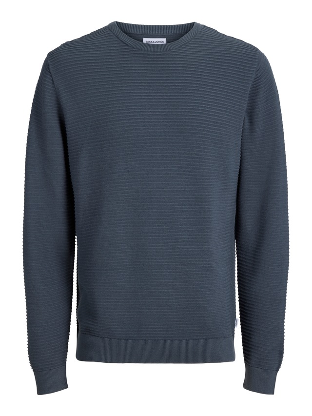 Jack & Jones Rundhalspullover »JJEBRODY KNIT CREW NECK« Baumwolle