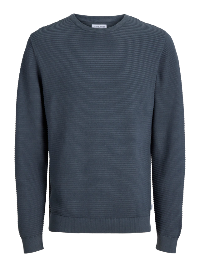 Jack & Jones Rundhalspullover »JJEBRODY KNIT CREW NECK« Baumwolle