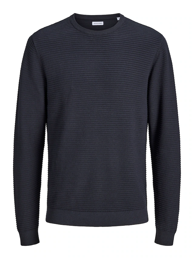 Jack & Jones Rundhalspullover »JJEBRODY KNIT CREW NECK« Baumwolle