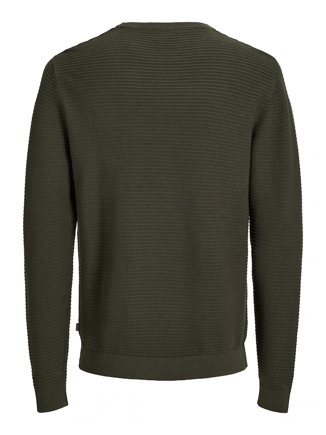 Jack & Jones Rundhalspullover »JJEBRODY KNIT CREW NECK« Baumwolle