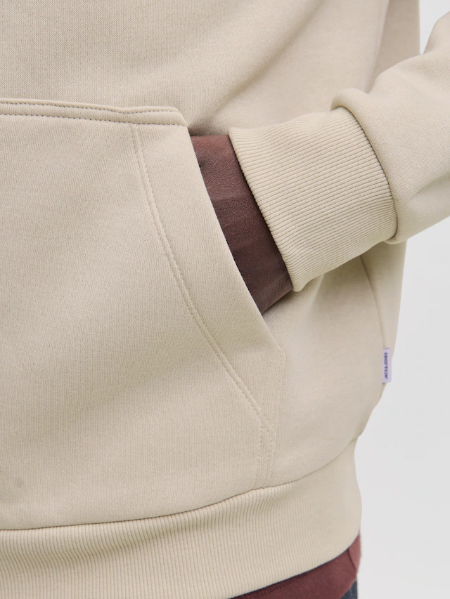 Jack & Jones Sweatjacke »JJEBRADLEY SWEAT ZIP HN NOOS« Materialmix, regular fit