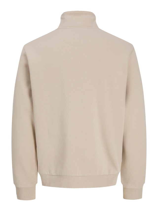 Jack & Jones Sweatjacke »JJEBRADLEY SWEAT ZIP HN NOOS« Materialmix, regular fit
