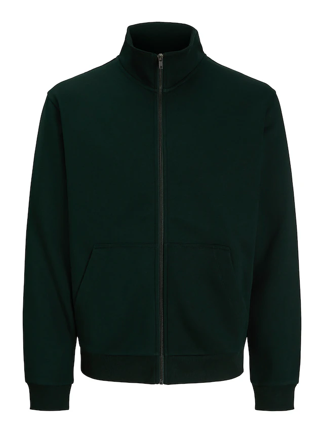 Jack & Jones Sweatjacke »JJEBRADLEY SWEAT ZIP HN NOOS« Materialmix, regular fit