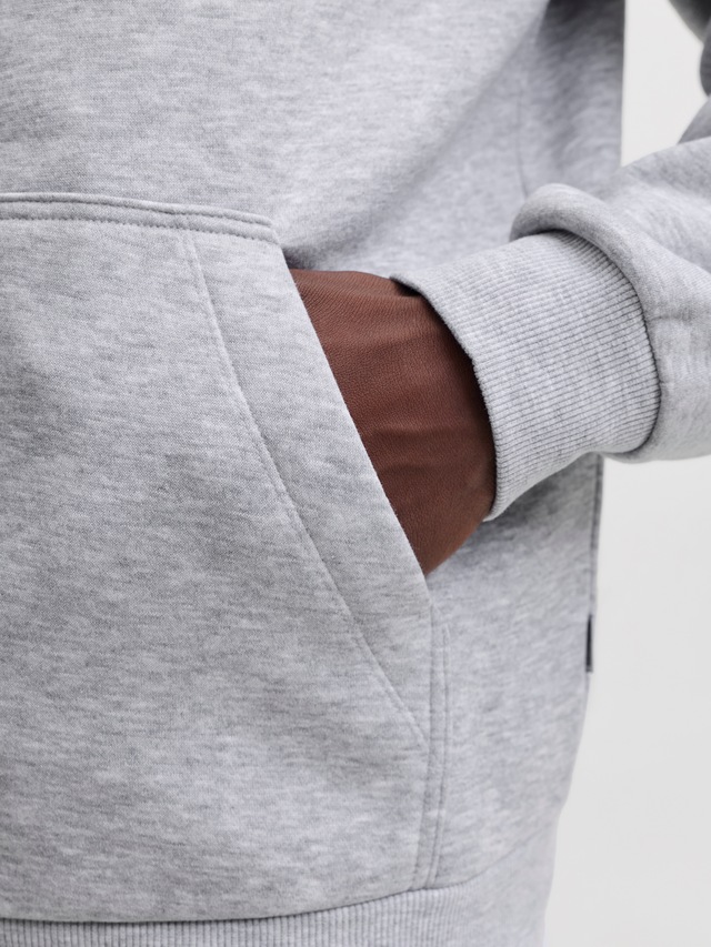Jack & Jones Sweatjacke »JJEBRADLEY SWEAT ZIP HN NOOS« Materialmix, regular fit