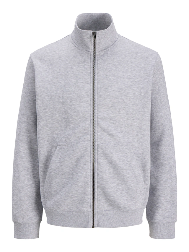 Jack & Jones Sweatjacke »JJEBRADLEY SWEAT ZIP HN NOOS« Materialmix, regular fit