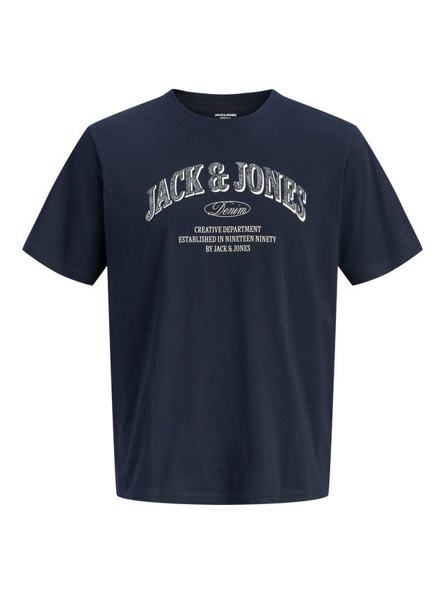 Jack & Jones T-Shirt »JJEDENVER LOGO TEE SS O-NECK SN« Baumwolle, relaxed fit