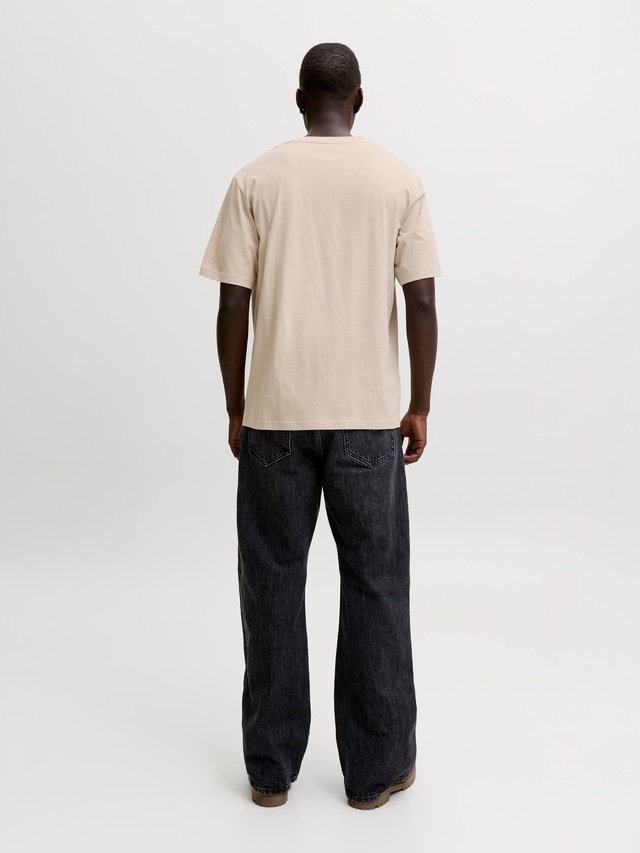 Jack & Jones T-Shirt »JJEDENVER LOGO TEE SS O-NECK SN« Baumwolle, relaxed fit