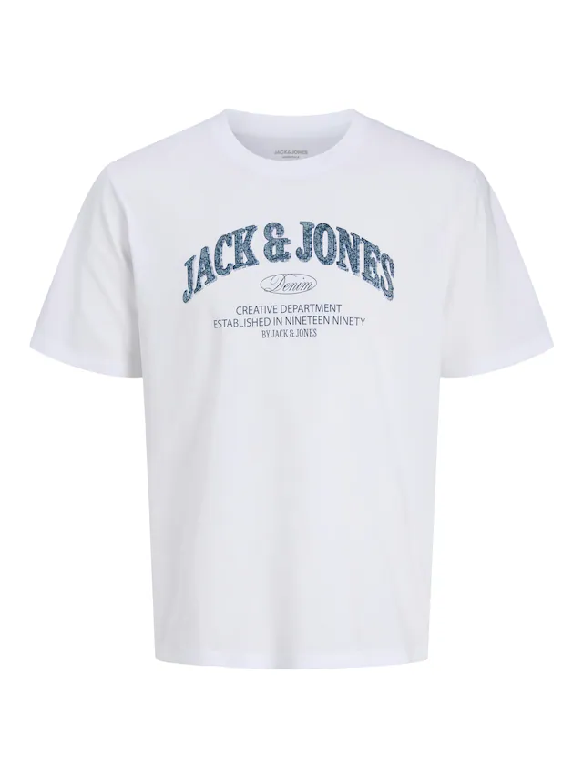 Jack & Jones T-Shirt »JJEDENVER LOGO TEE SS O-NECK SN« Baumwolle, relaxed fit