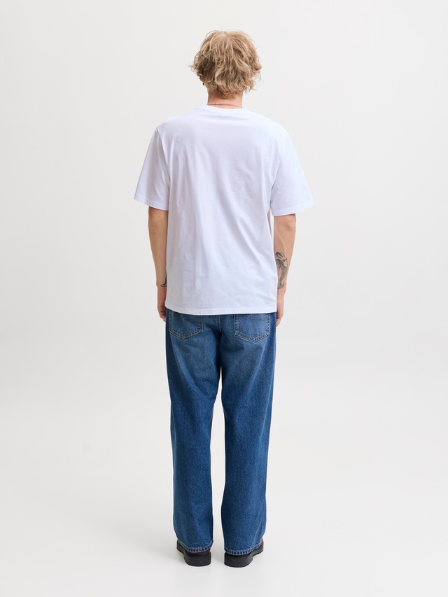 Jack & Jones T-Shirt »JJEDENVER LOGO TEE SS O-NECK SN« Baumwolle, relaxed fit
