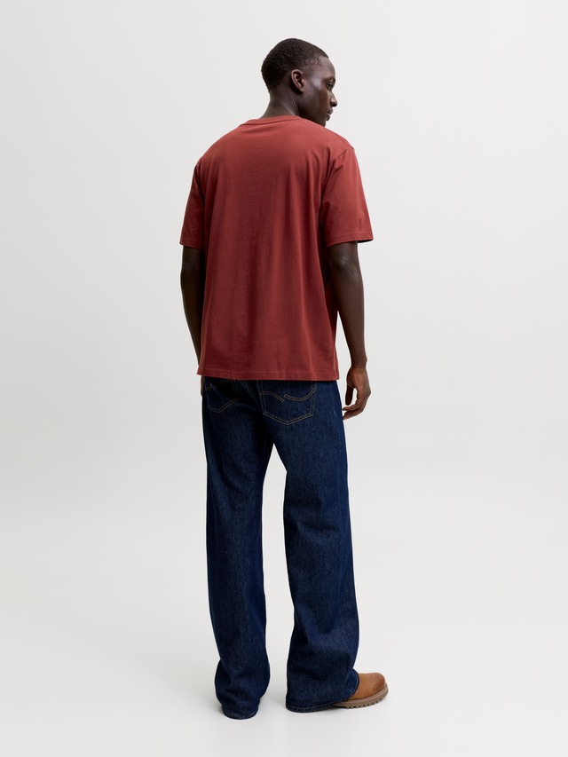 Jack & Jones T-Shirt »JJEDENVER LOGO TEE SS O-NECK SN« Baumwolle, relaxed fit