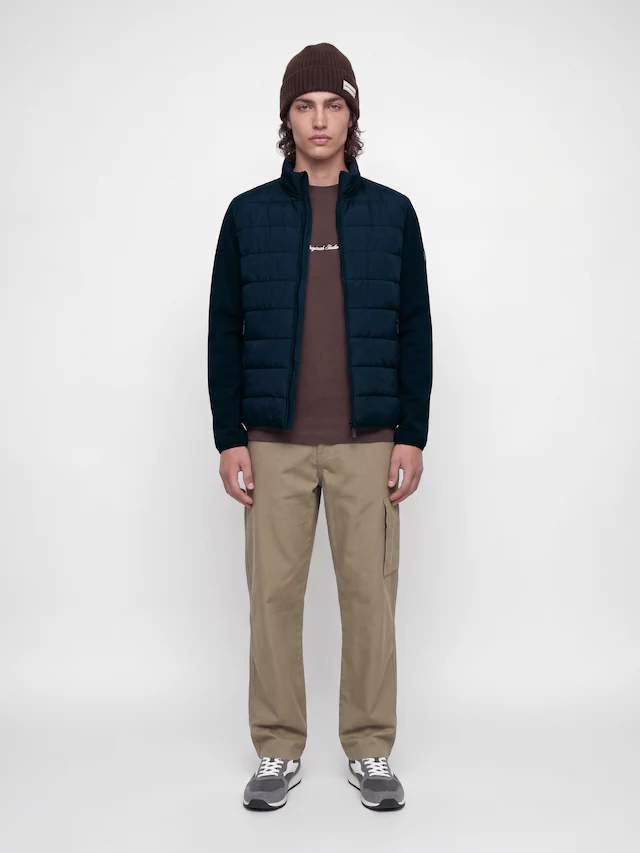 Jack & Jones Steppjacke »JJETATE HYBRID JACKET« Kunstfaser, regular fit
