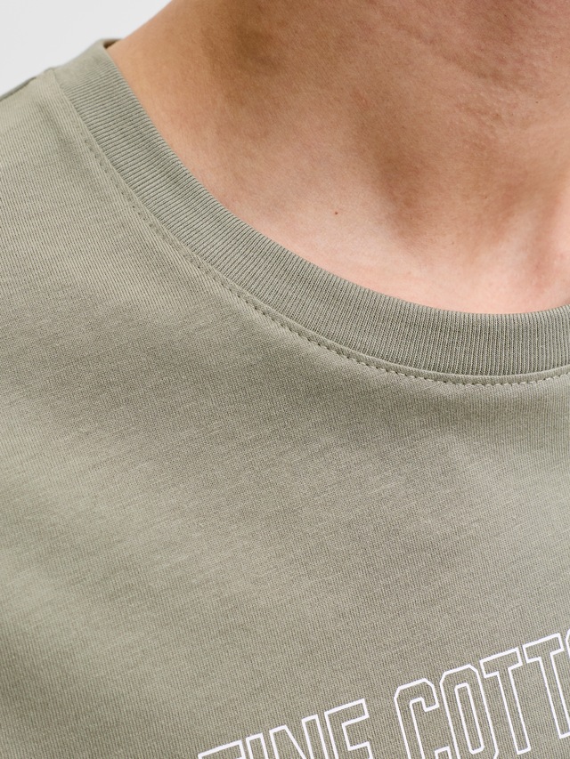 Jack & Jones PlusSize T-Shirt »JJELOGO TEE SS O-NECK 2 COL AW26 SN PLS« aus reiner Baumwolle, mit geradem Abschluss am Rumpf, in Plus Size