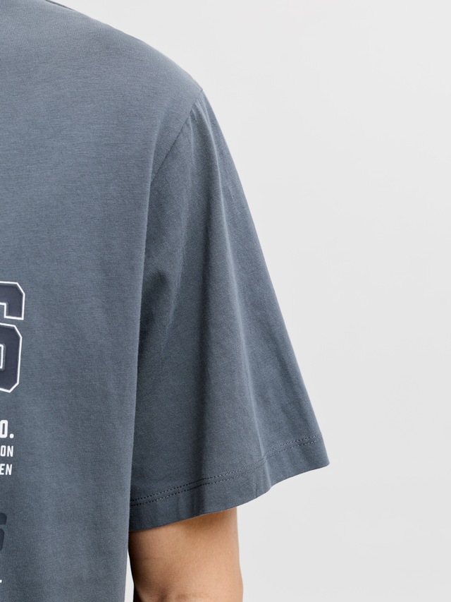 Jack & Jones PlusSize T-Shirt »JJELOGO TEE SS O-NECK 2 COL AW26 SN PLS« aus reiner Baumwolle, mit geradem Abschluss am Rumpf, in Plus Size