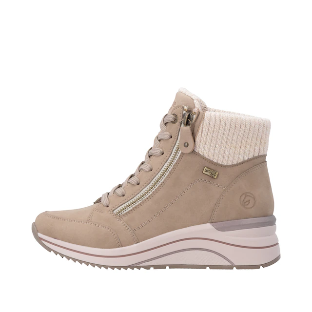 Remonte Keilstiefelette Keilboots, Schnürstiefelette mit wasserabweisender TEX-Membrane