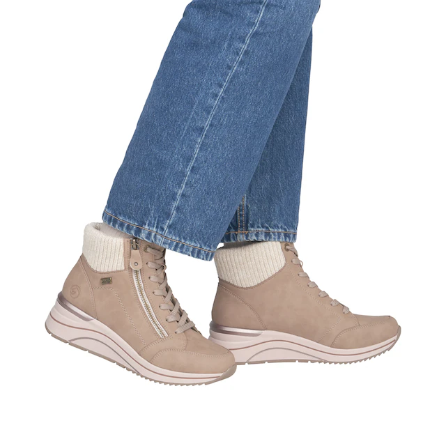 Remonte Keilstiefelette Keilboots, Schnürstiefelette mit wasserabweisender TEX-Membrane