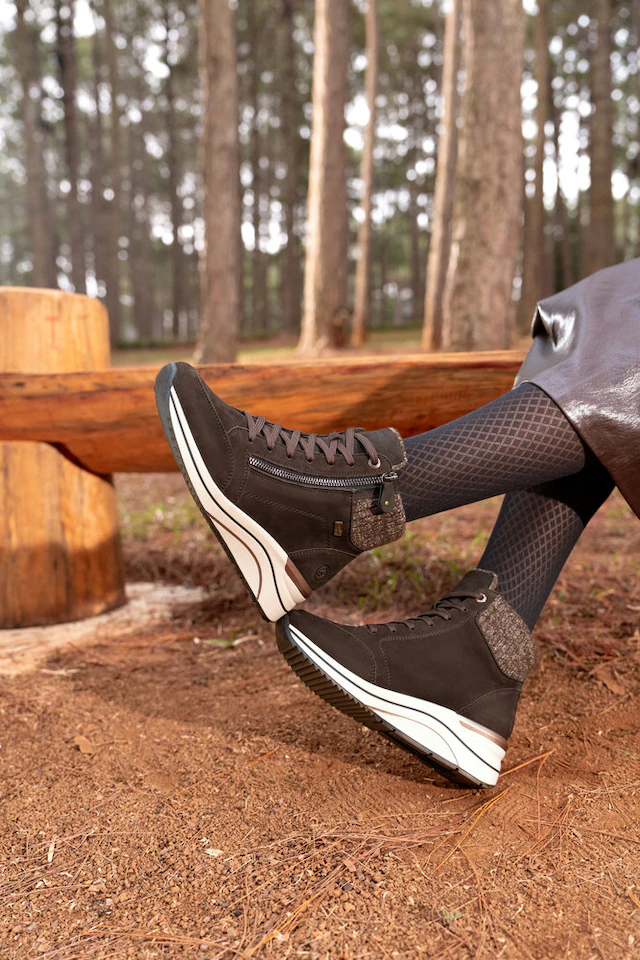 Remonte Keilstiefelette Keilboots, Schnürstiefelette mit wasserabweisender TEX-Membrane