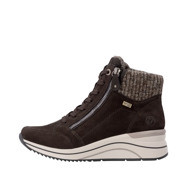 Remonte Keilstiefelette Keilboots, Schnürstiefelette mit wasserabweisender TEX-Membrane