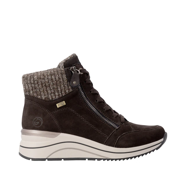 Remonte Keilstiefelette Keilboots, Schnürstiefelette mit wasserabweisender TEX-Membrane