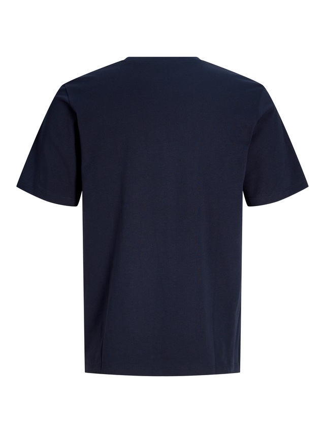 Jack & Jones PlusSize T-Shirt »JJELOGO TEE SS O-NECK 2 COL AW26 SN PLS« aus reiner Baumwolle, mit geradem Abschluss am Rumpf, in Plus Size